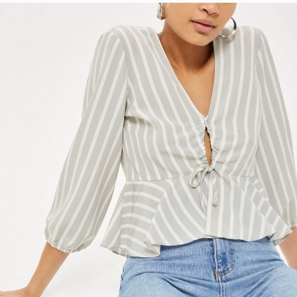 Topshop Tops - Topshop Striped Shirt